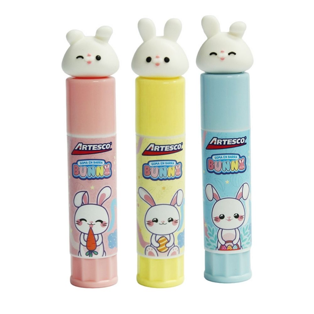 GOMA EN BARRA ARTESCO BUNNY CONEJITO STICKY AMARILLO - 2
