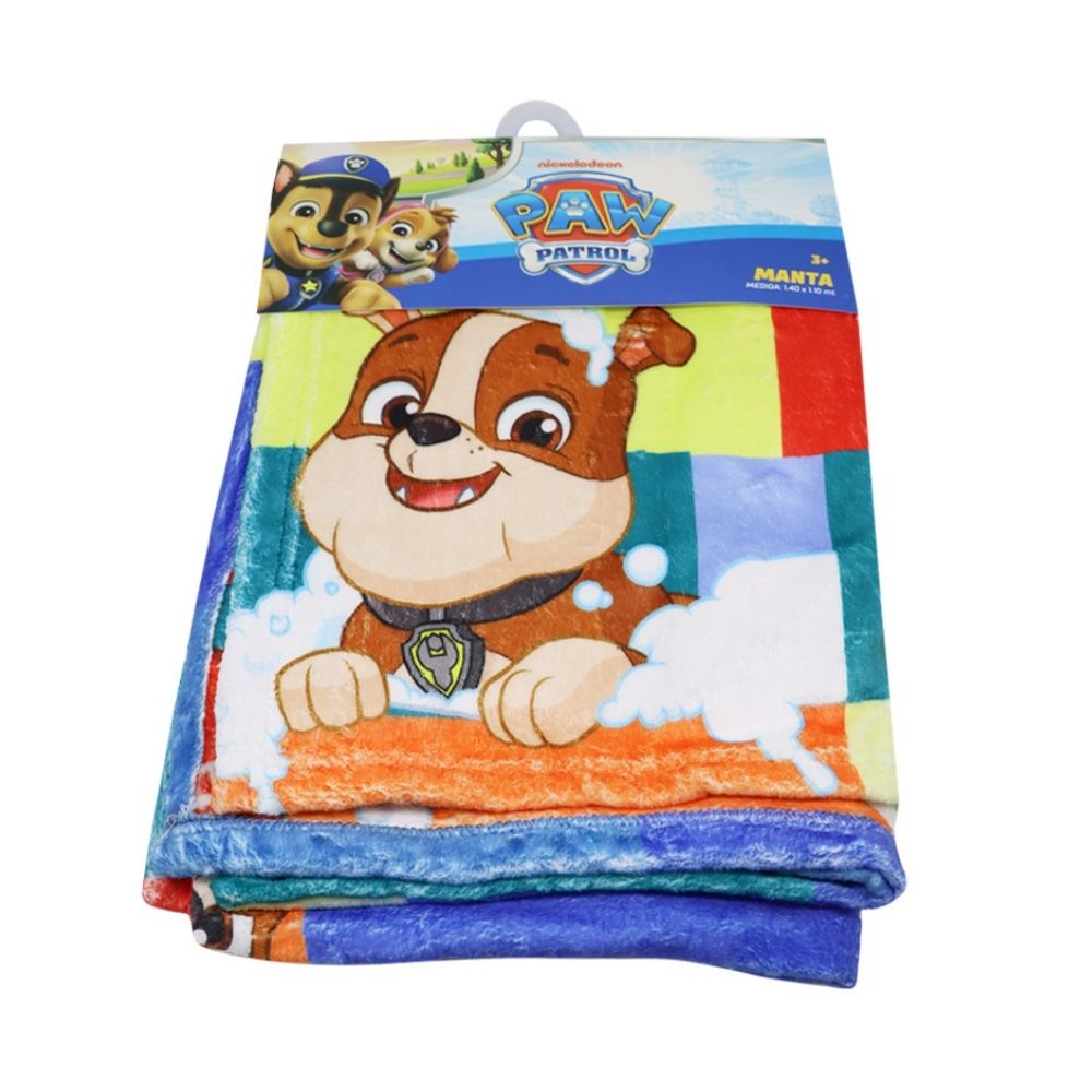 MANTA SUAVE PERSONAJES PAW PATROL MULTICOLOR 140X100 CM - 1