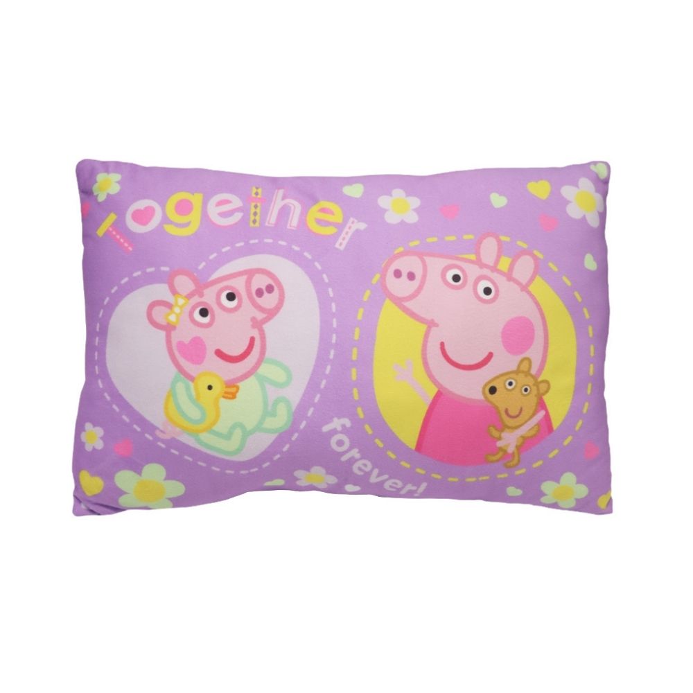 COJIN ALMOHADA PEPPA PIG EVIE ARCOIRIS RECTANGULAR 35X26 CM - 2
