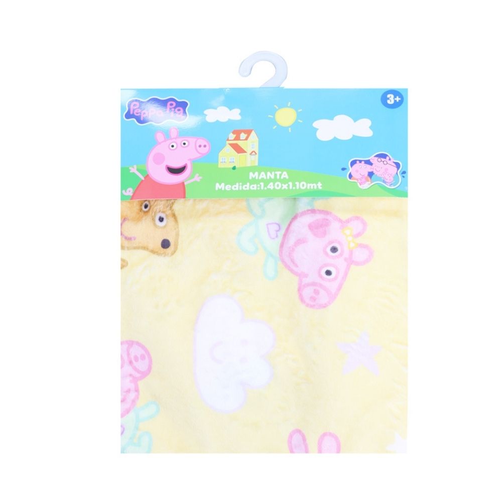 MANTA SUAVE PEPPA PIG EVIE DURMIENDO 140X100 CM - 1