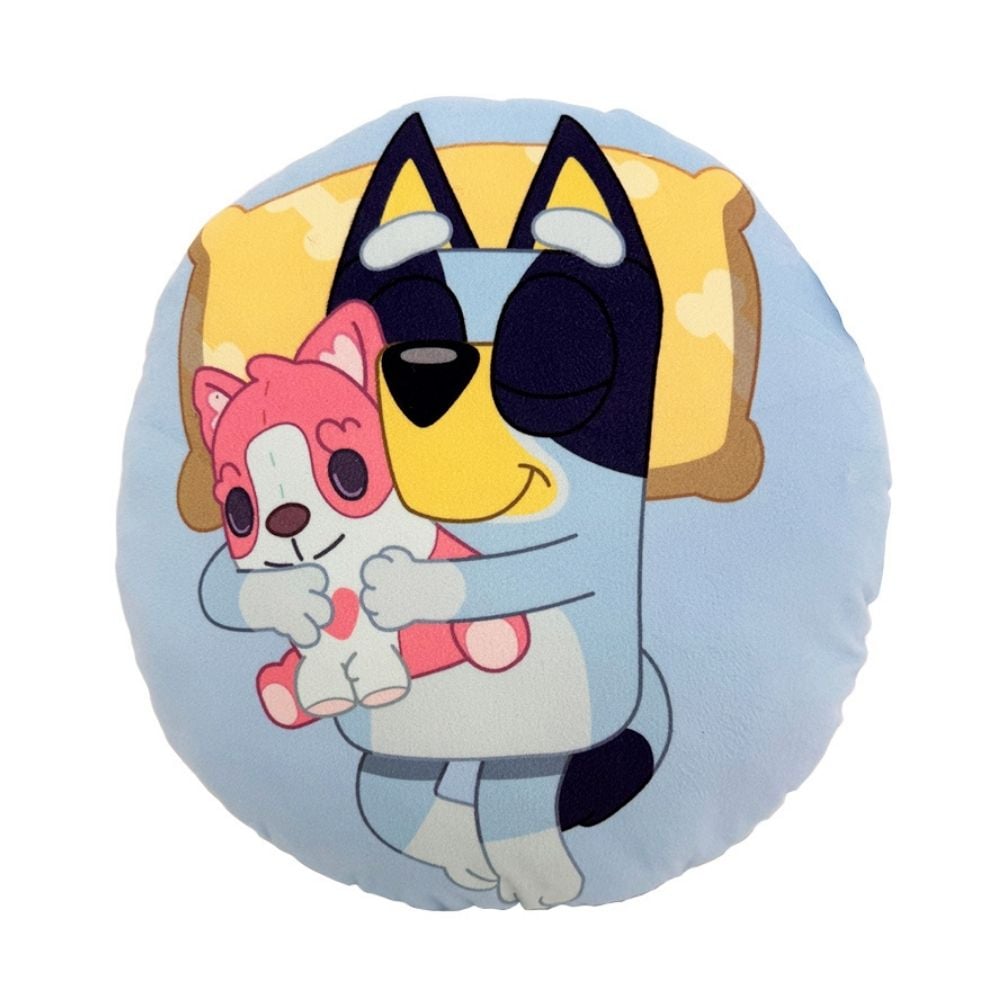 COJIN ALMOHADA BLUEY DURMIENDO REDONDO 33X33 CM - 1