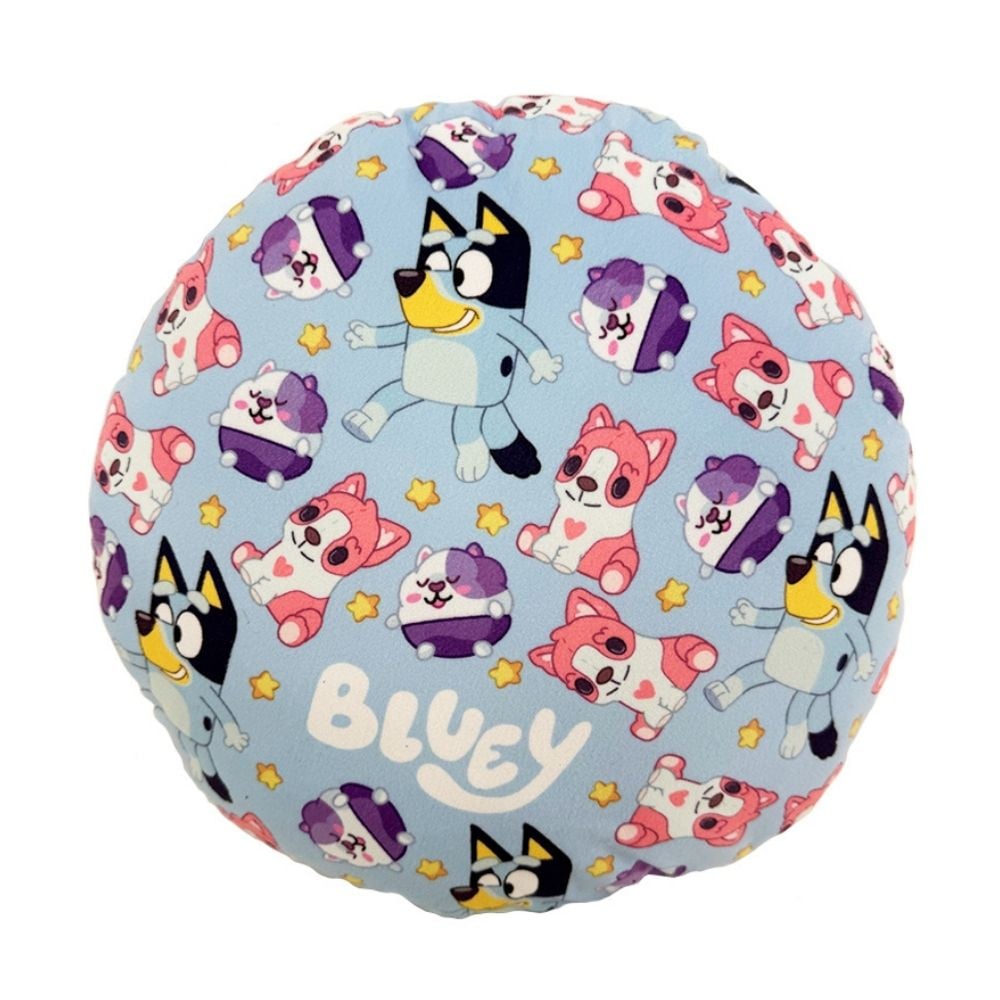 COJIN ALMOHADA BLUEY DURMIENDO REDONDO 33X33 CM - 3