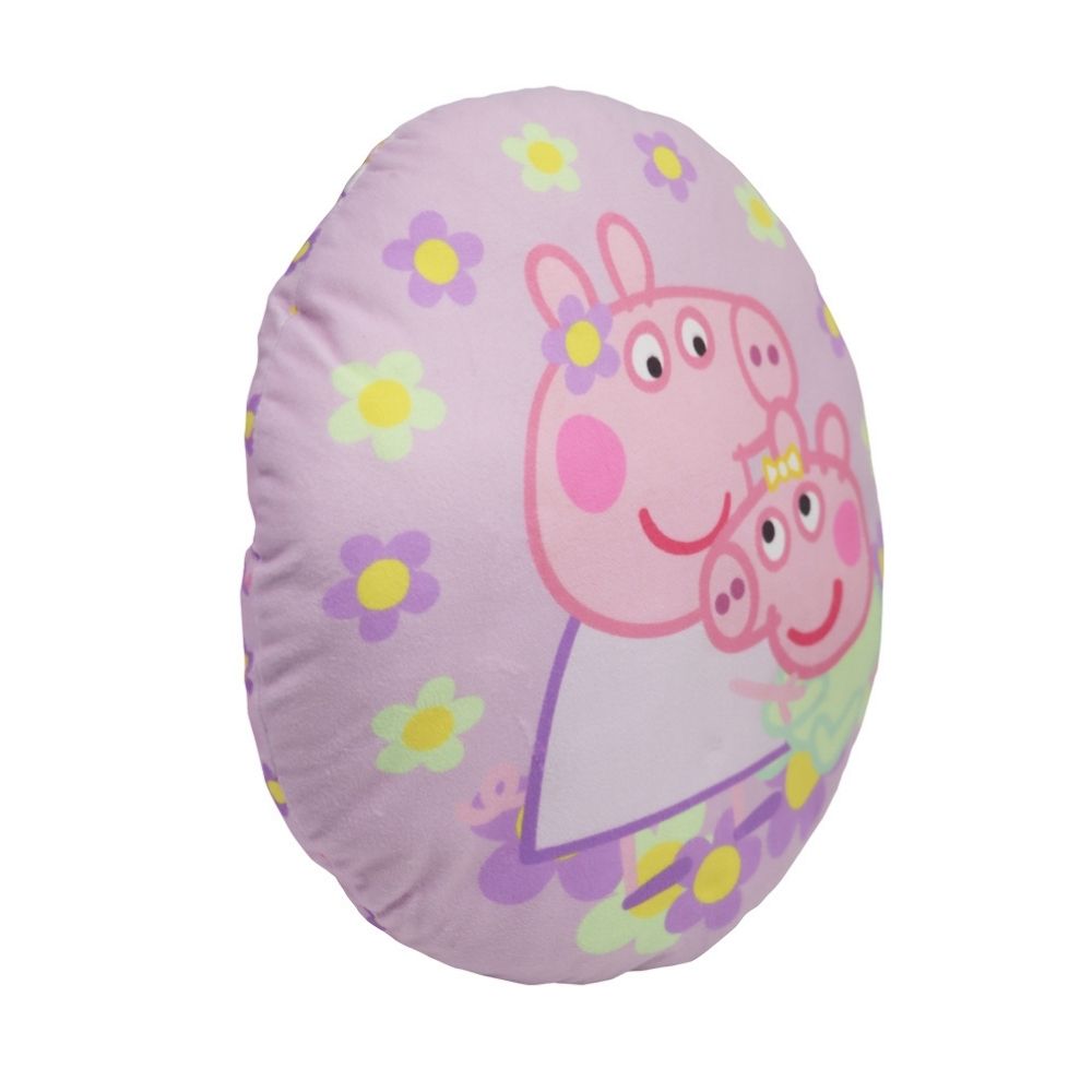 COJIN ALMOHADA PEPPA PIG EVIE PATITO REDONDO 33X33 CM - 2