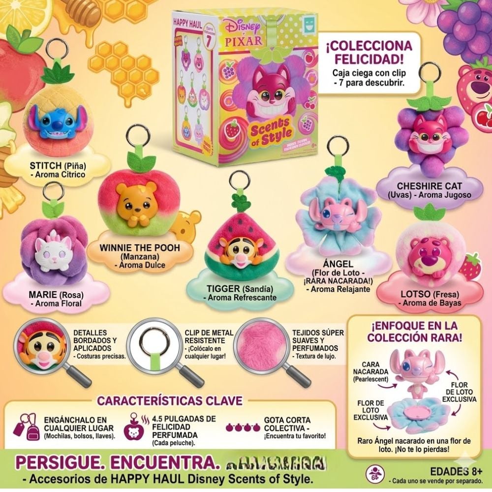Llavero Peluche Coleccionable Sorpresa con Aroma Charm Disney Scents Of Style - 2