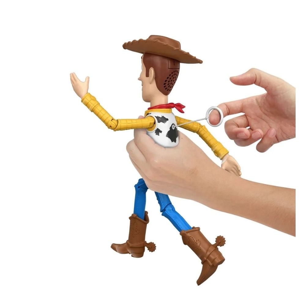 MUÑECO FIGURA ARTICULABLE TOY STORY 5 WOODY CON SONIDO - 3