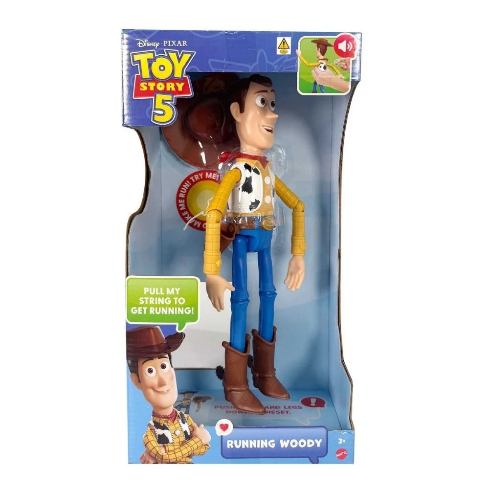 MUÑECO FIGURA ARTICULABLE TOY STORY 5 WOODY CON SONIDO - 5