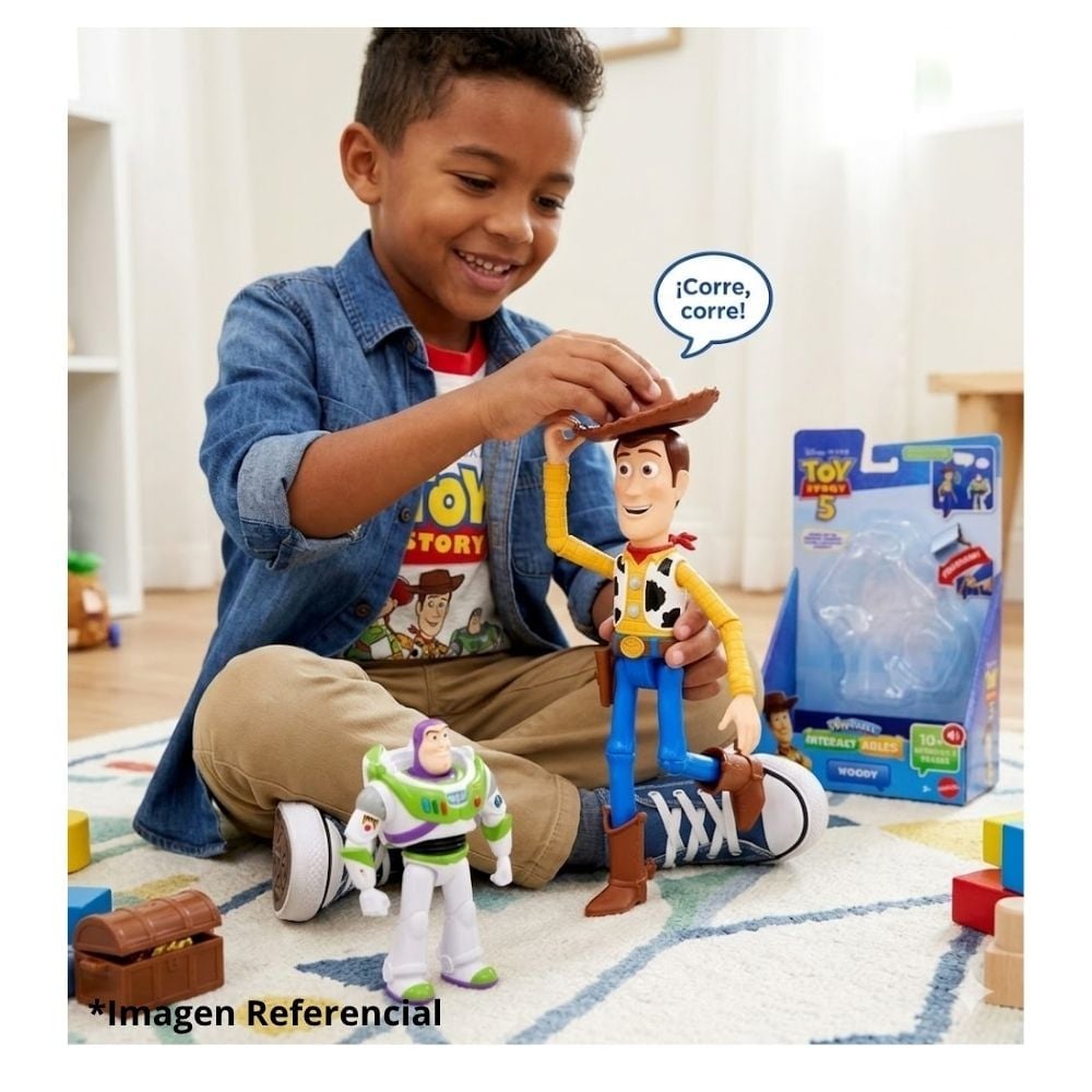 JUGUETE WOODY TOY STORY 5 ARTICULABLE MATTEL FRASES Y SONIDOS - 5