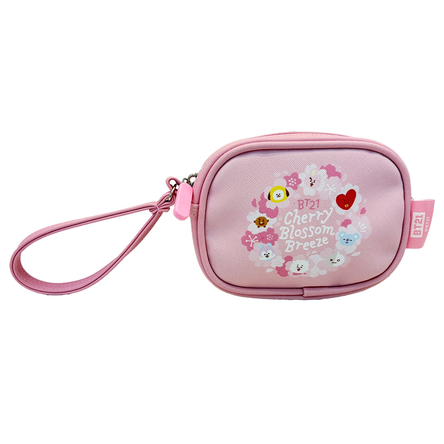 NECESER CON CORREA COSMETIQUERO BTS BT21 KAWAI ROSADO - 1