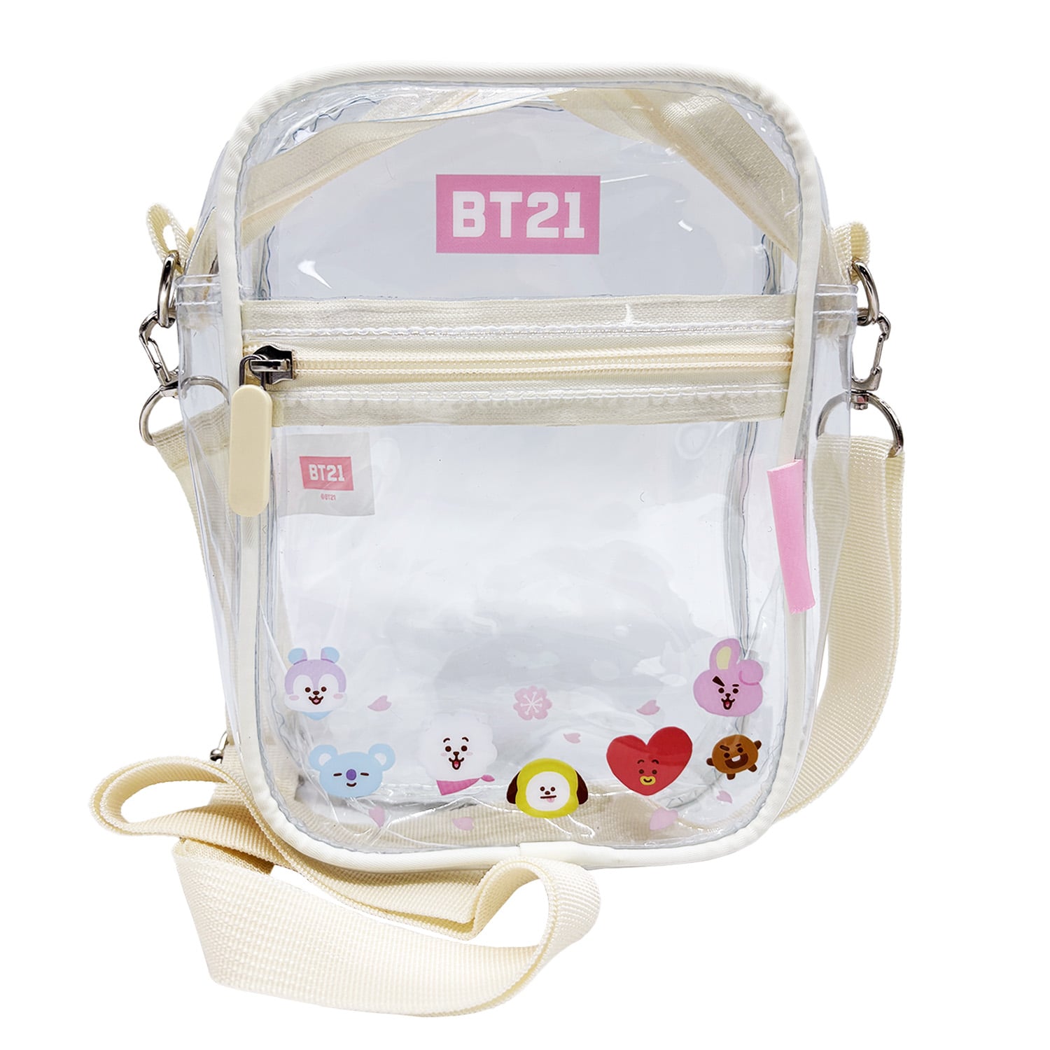 MORRAL CROSSBODY BTS BT21 KAWAI TRANSPARENTE - 1