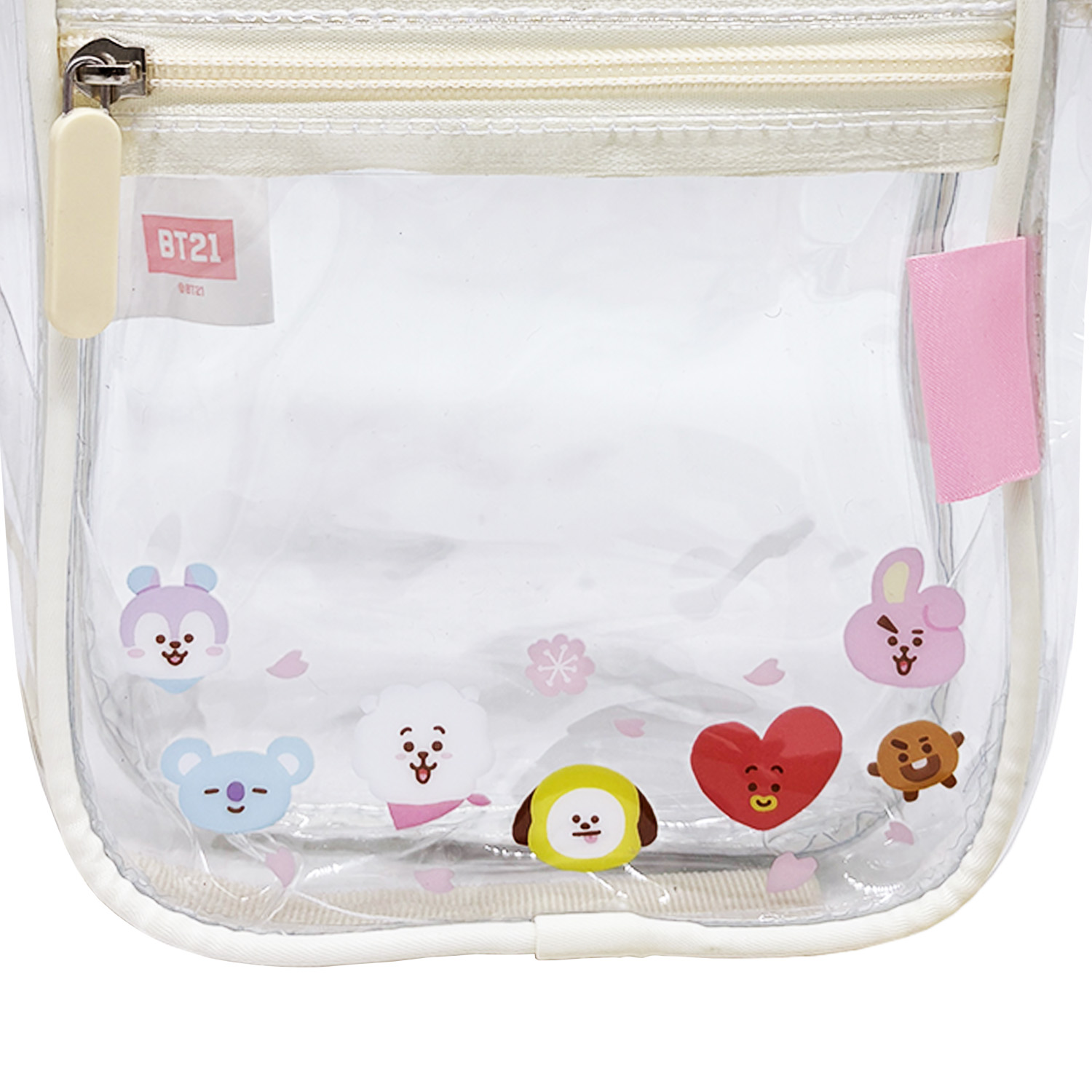 MORRAL CROSSBODY BTS BT21 KAWAI TRANSPARENTE - 3