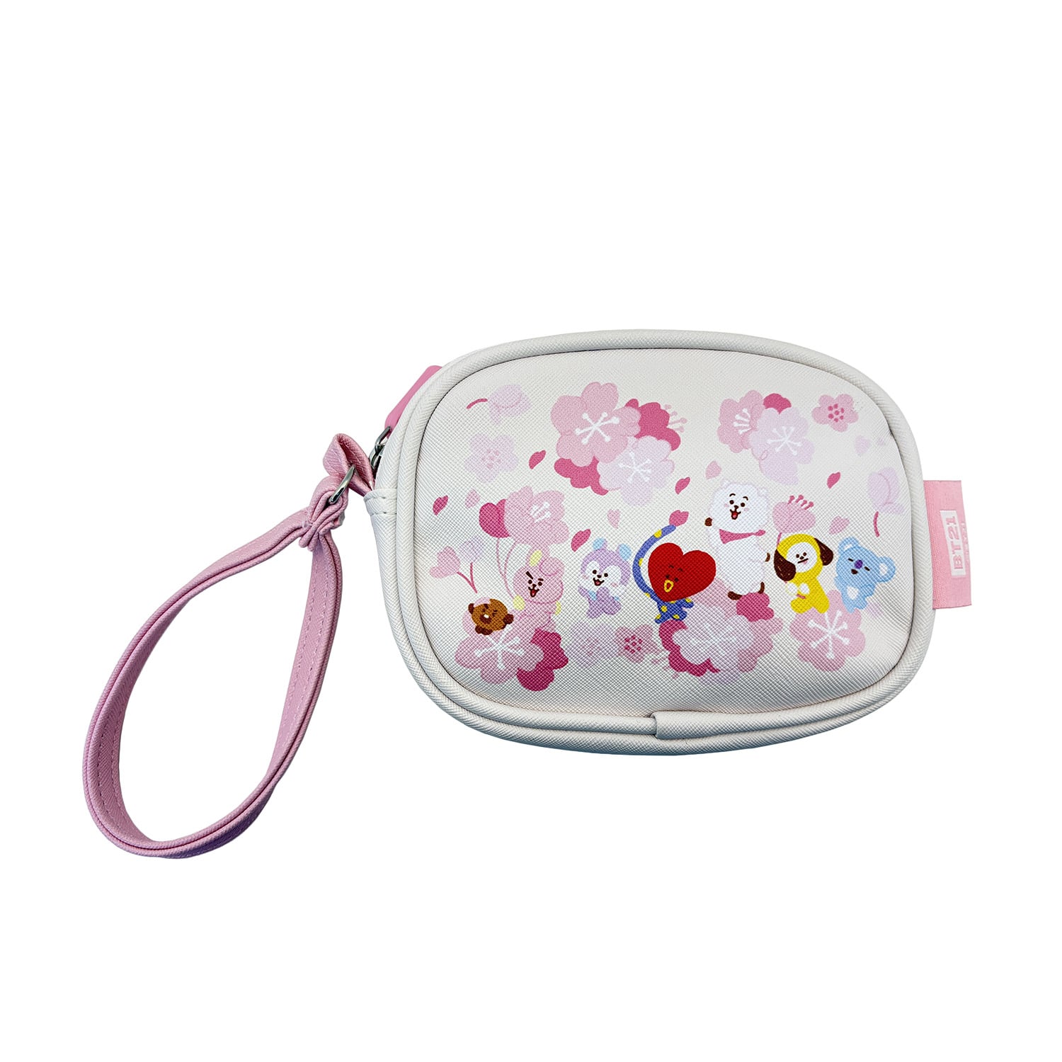 NECESER CON CORREA COSMETIQUERO BTS BT21 KAWAI BLANCO - 1