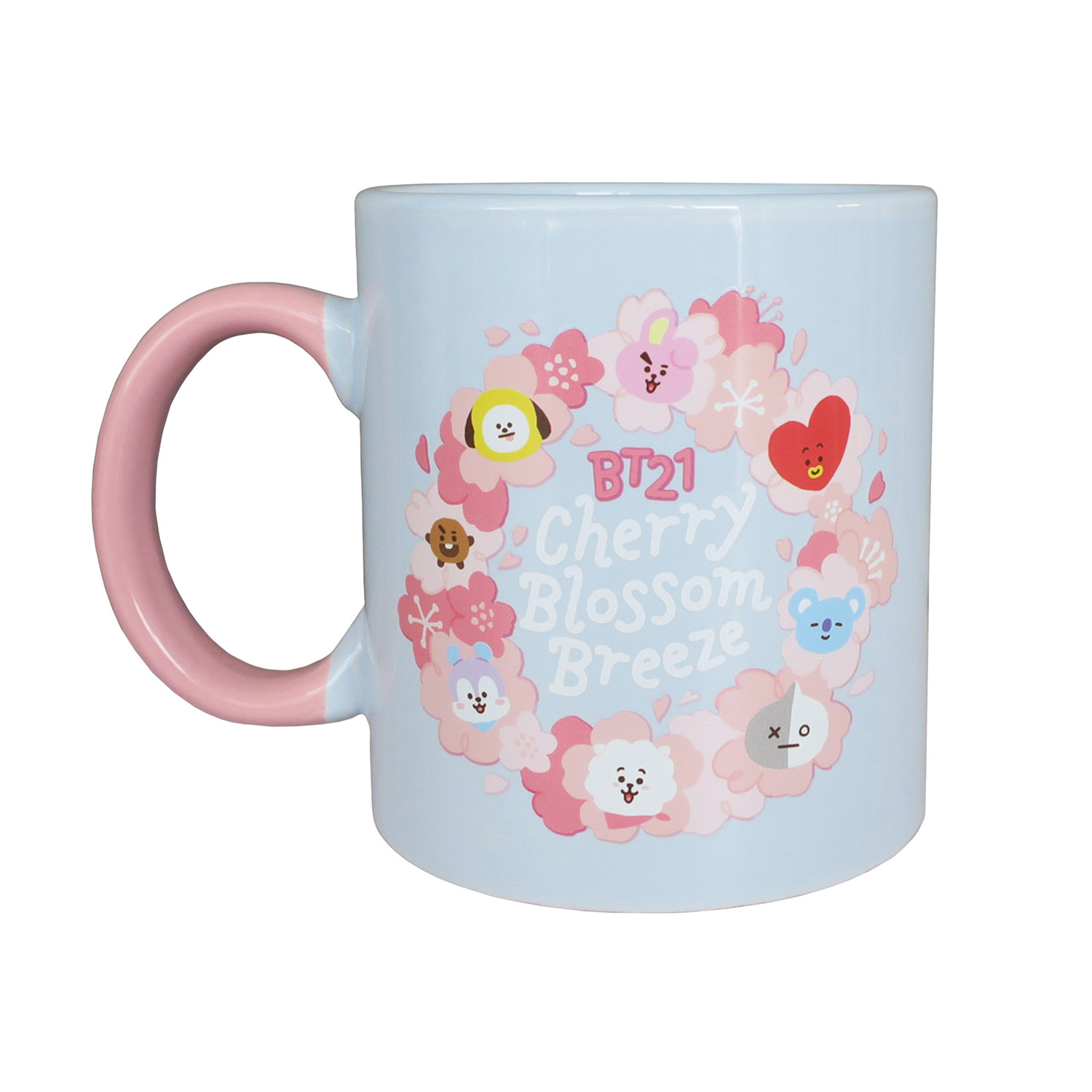 MUG TAZA CERAMICA BTS BT21 KAWAI CELESTE 580 ML - 1