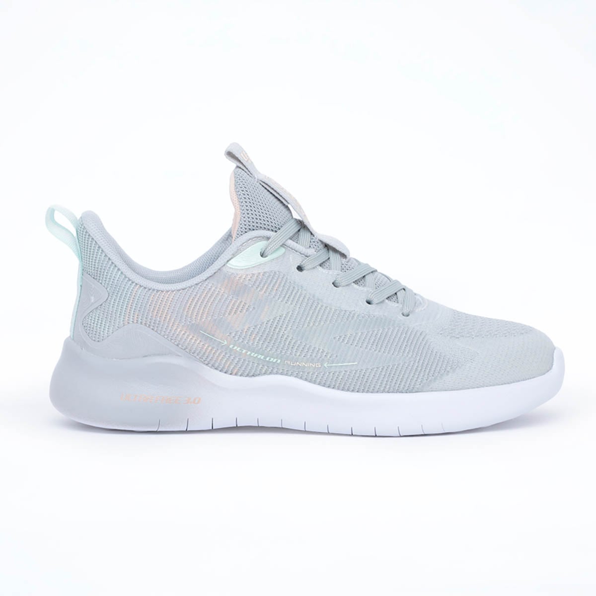 ZAPATILLAS MUJER ULTRALON RUNNING GRIS ULTRA LIGHT FREE 3.0 - 1