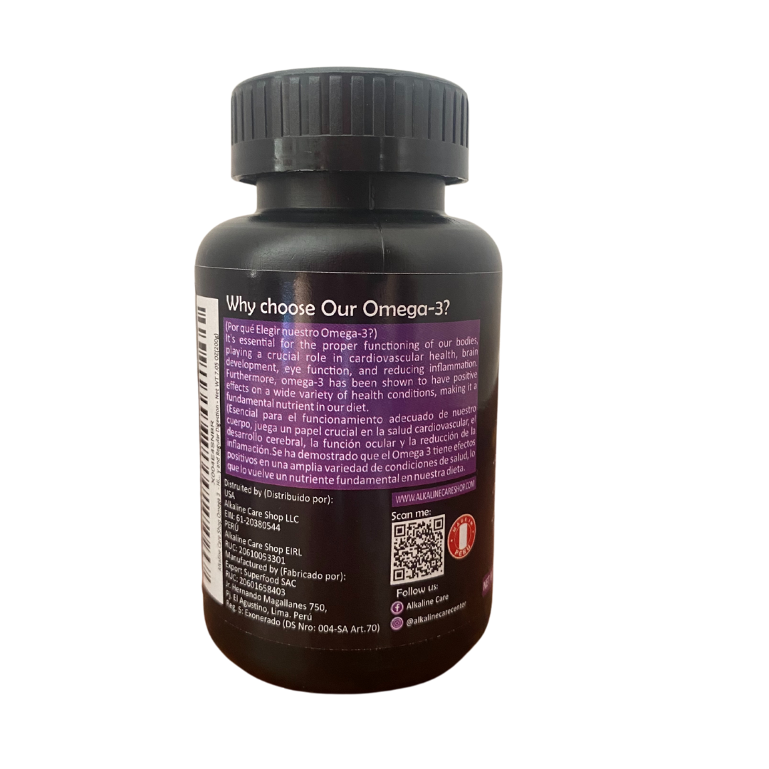 OMEGA 3 ALKALINE CARE 300 CÁPSULAS - 4