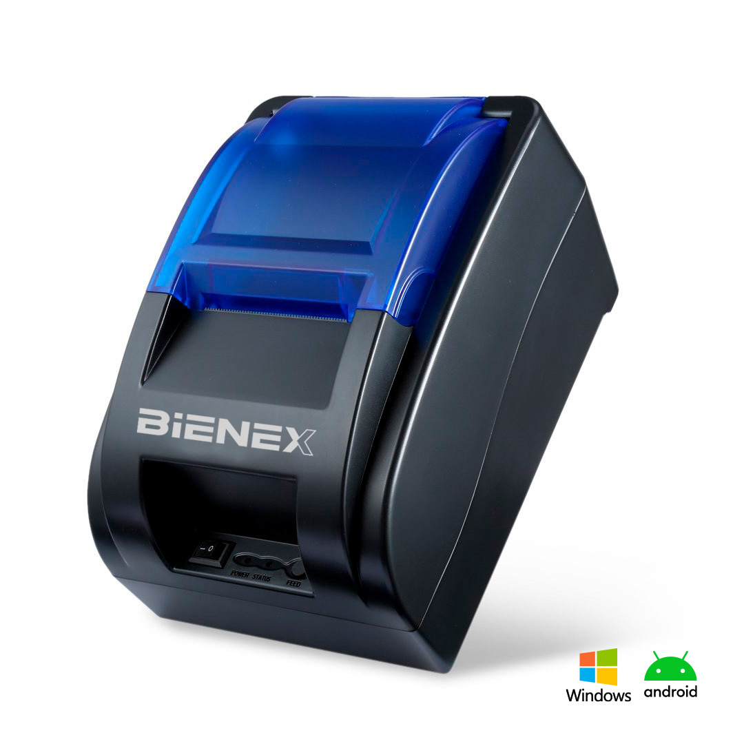 IMPRESORA TICKETERA TERMICA 57MM USB BLUETOOTH BIENEX - 1