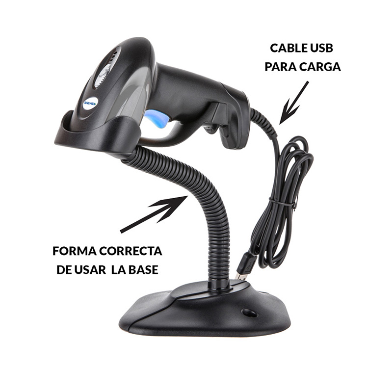 LECTOR BIENEX BX1D CODIGO BARRAS 1D INALAMBRICO PARANTE - 6