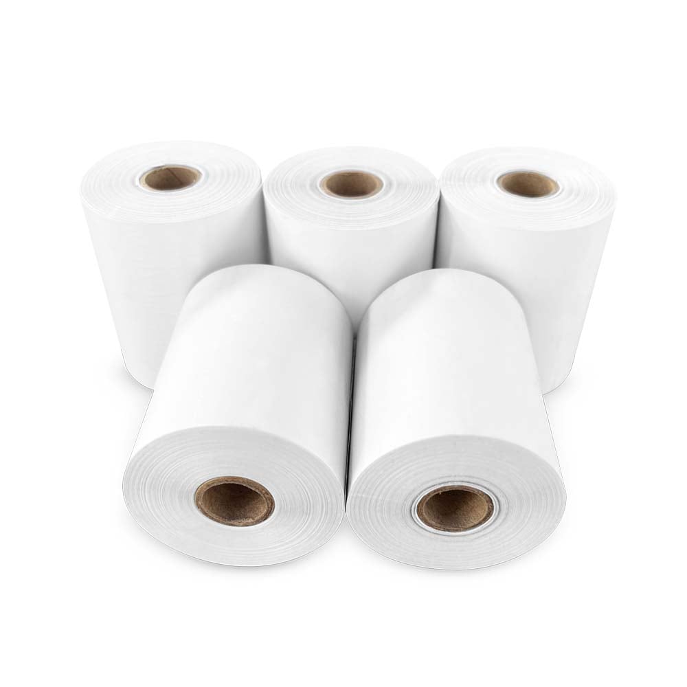PAPEL TERMICO 5 ROLLOS CONTOMETRO 80X80MM 48gr KALIPEL Calidad PREMIUM - 2
