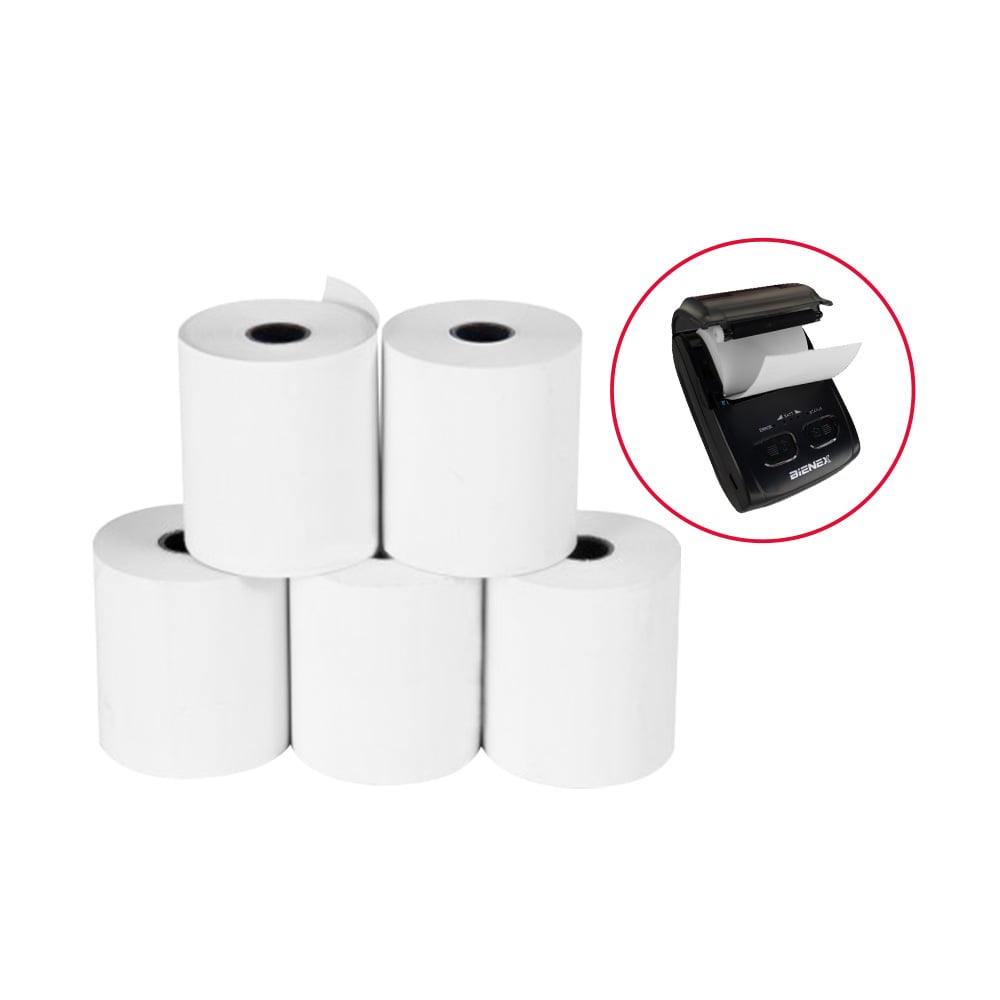 PAPEL TÉRMICO KALIPEL 20 ROLLOS 57X40MM 55GR CONTOMETRO - 2