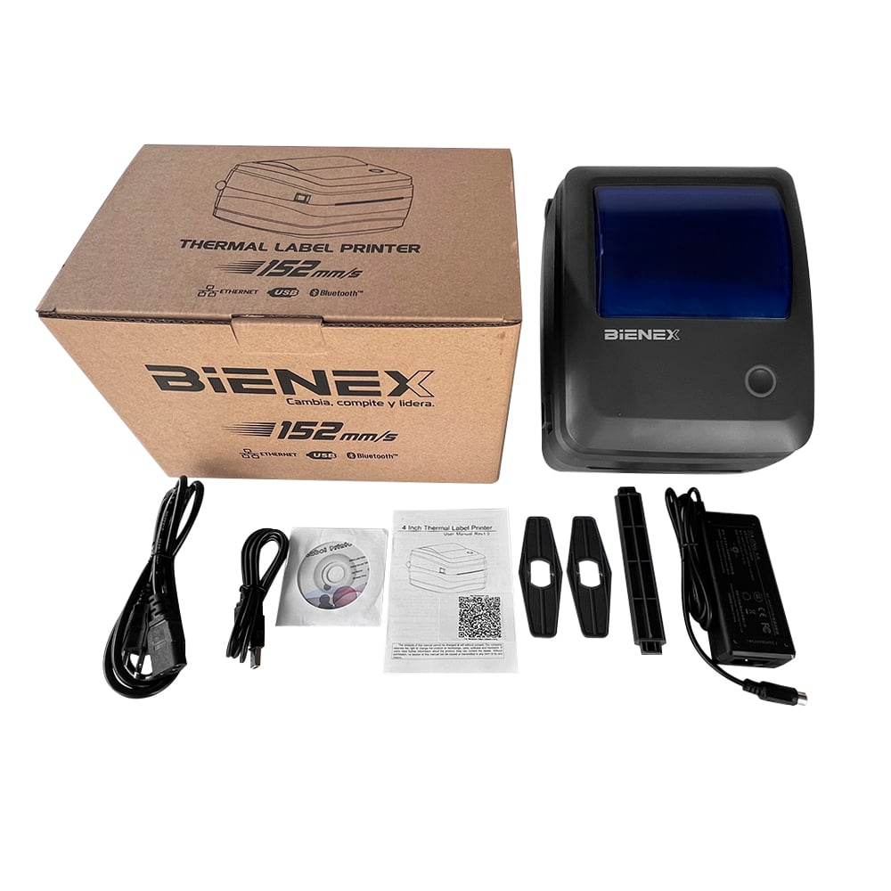 IMPRESORA TERMICA DUAL ETIQUETAS Y TICKETS 110MM BLUETOOTH ETHERNET USB BIENEX - 5