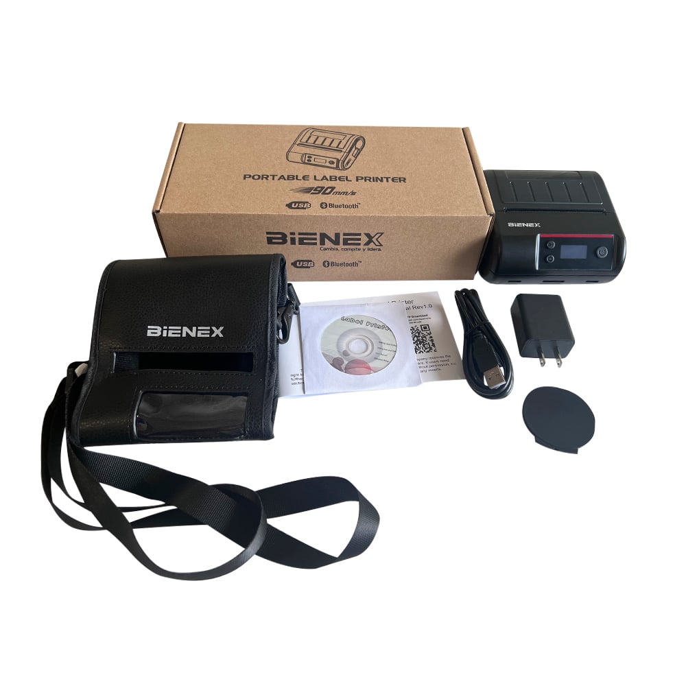 IMPRESORA TÉRMICA PORTATIL DUAL  80MM TICKET Y ETIQUETAS ADHESIVAS BIENEX - 5