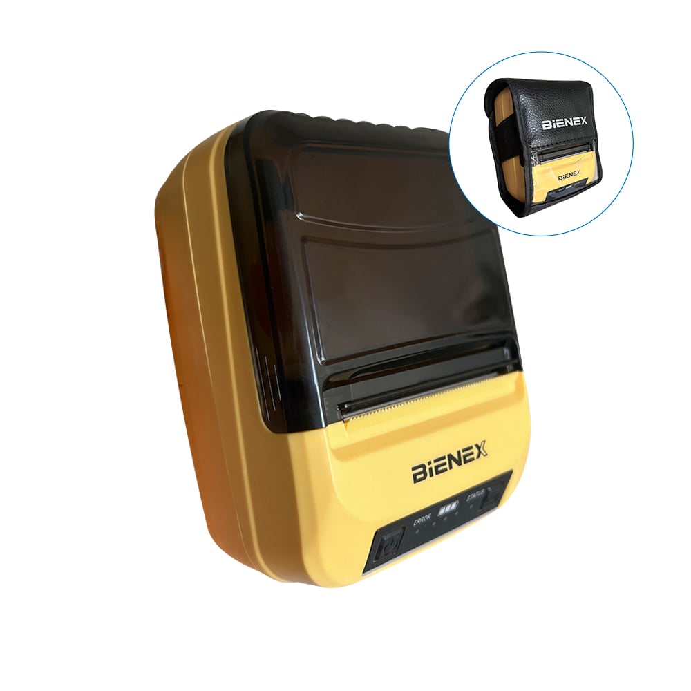 IMPRESORA TÉRMICA PORTATIL DUAL  58MM TICKET Y ETIQUETAS ADHESIVAS BIENEX - 1