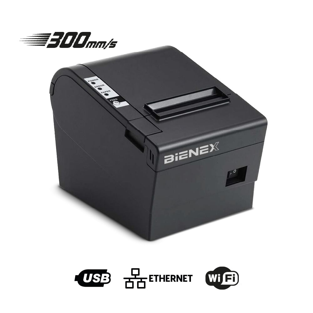 IMPRESORA TICKETERA TERMICA ETHERNET WIFI USB BIENEX 80MM 300MMXS - 1