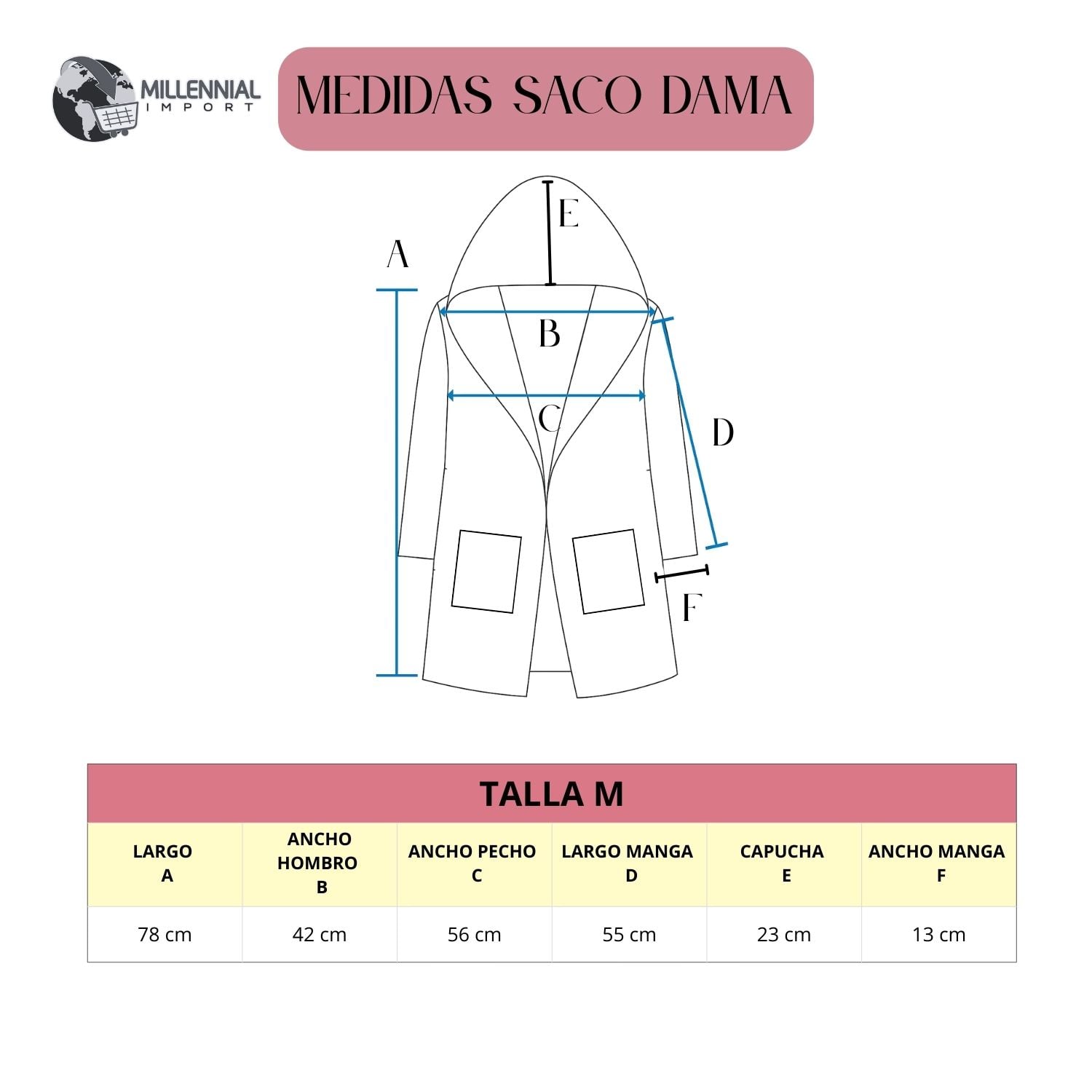 CHAQUETA ABRIGO LARGO LARGA MUJER CON BOLSILLOS CAMEL - 7