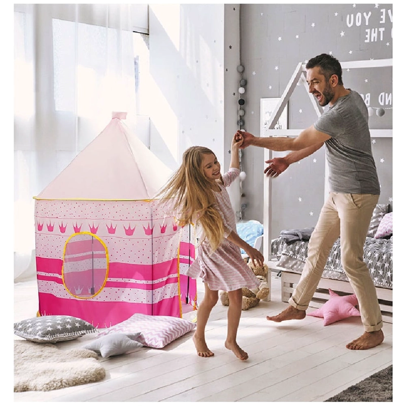 CARPA CASTILLO DE JUEGO 3 PERSONAS PLEGABLE PORTÁTIL PARA NIÑOS Y NIÑAS - 5
