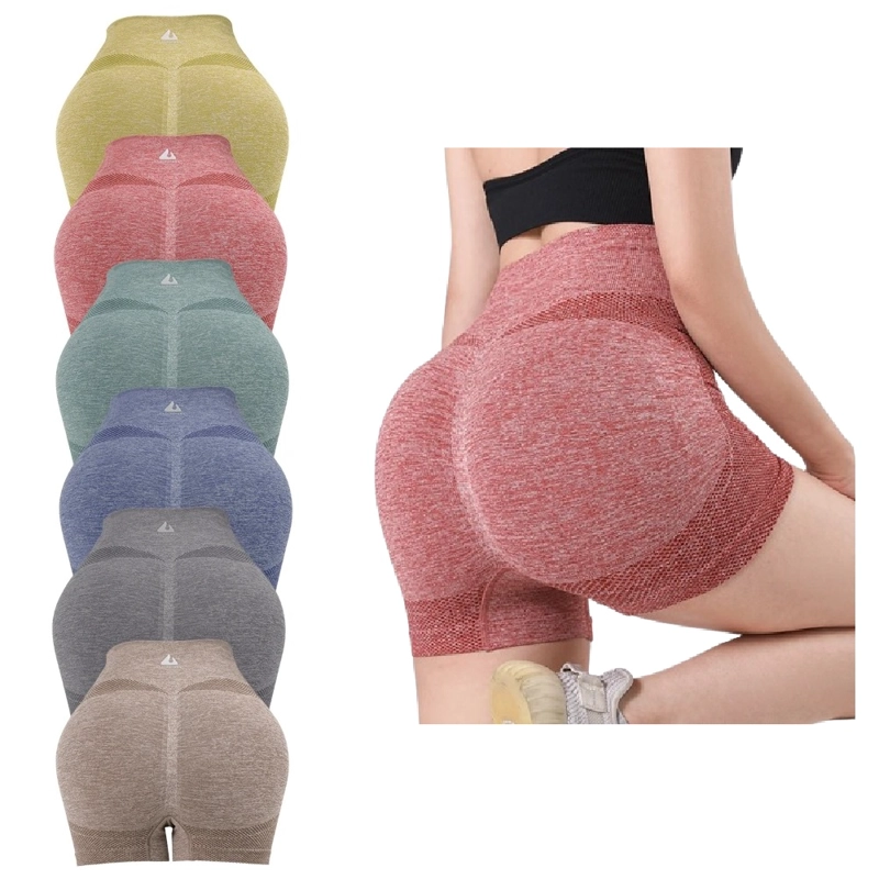 SHORT PUSH UP MUJER MULTICOLOR FITNESS SIN COSTURAS - 2