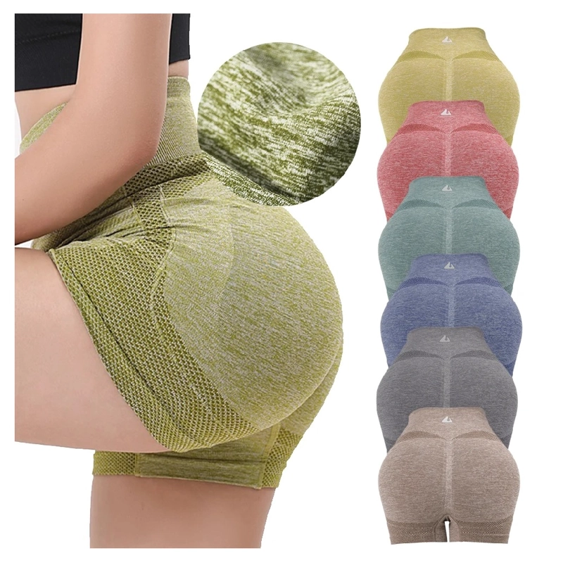 SHORT PUSH UP MUJER MULTICOLOR FITNESS SIN COSTURAS - 4
