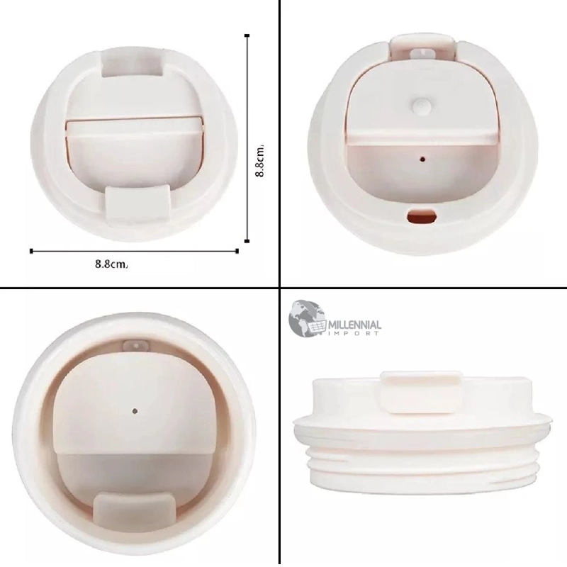 TAZA TERMICA DIGITAL ACERO INOXIDABLE 510ML BLANCO - 4