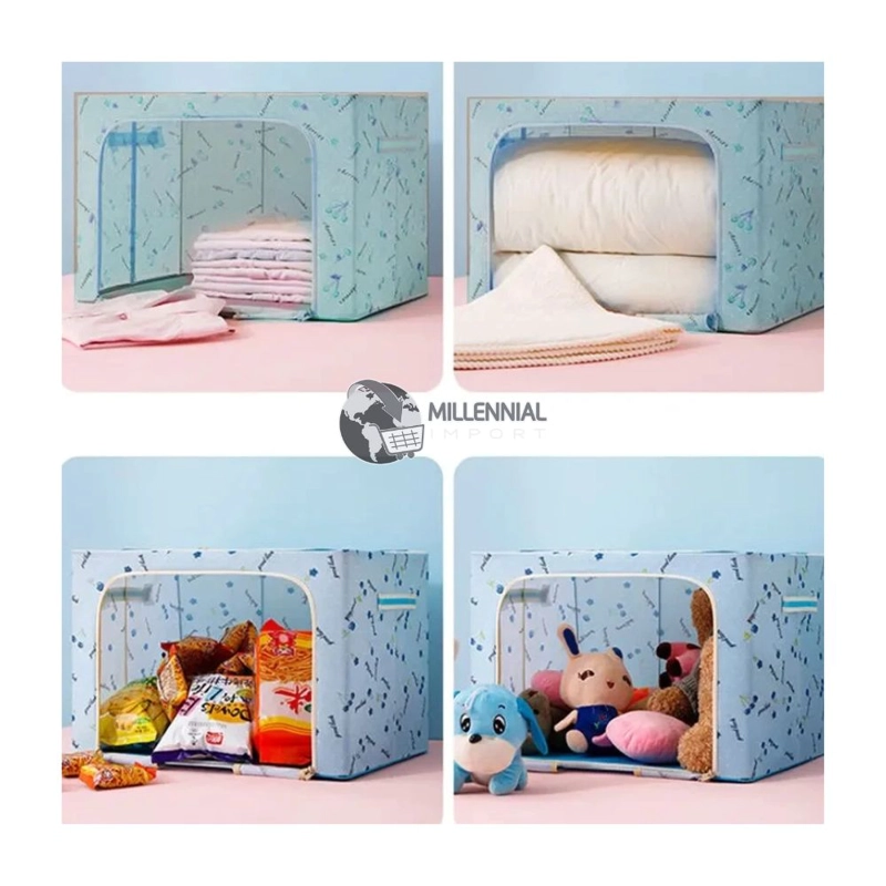ORGANIZADOR CAJA PLEGABLE ALMACENAMIENTO ROPA GRANDE MULTICOLOR - 2