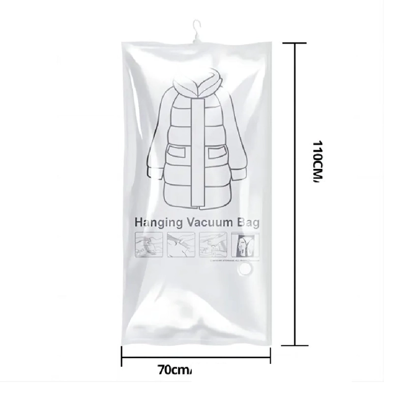 PACK X2 BOLSAS COMPRESORAS DE AIRE GUARDAR SACOS 70 X 110 GRANDE - 6
