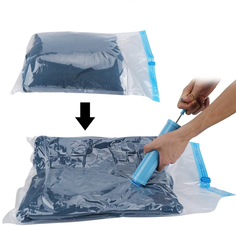 SET X3 BOLSAS AL VACIO PARA ROPA SABANAS EDREDONES 60X80CM - 2