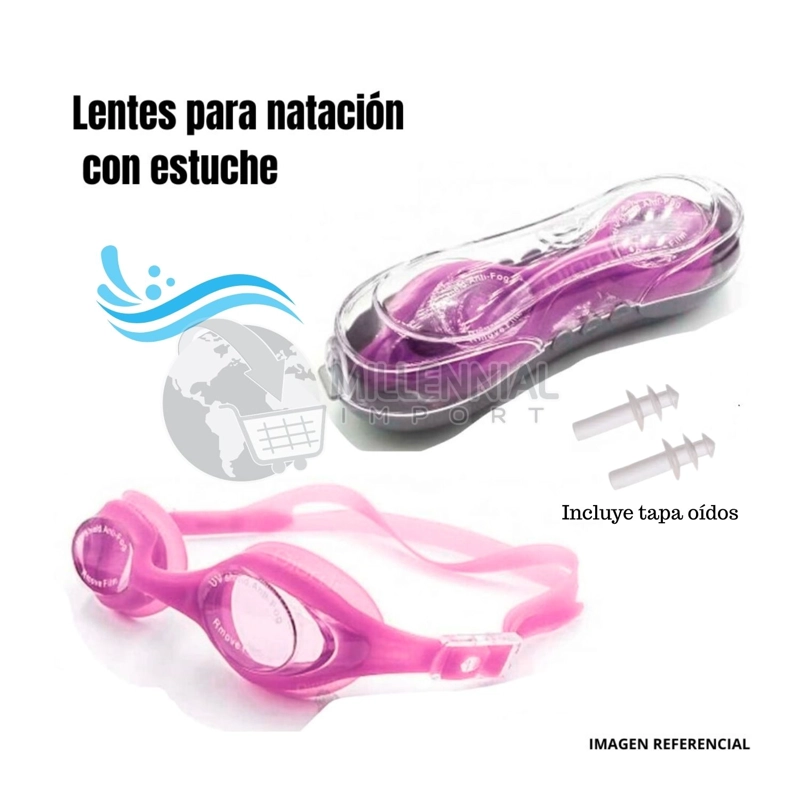 GAFAS MILLENNIAL IMPORT NATACIÓN CON TAPONES OÍDOS - 2