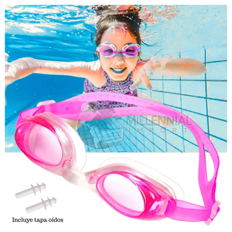 LENTES NATACIÓN MILLENNIAL IMPORT HIGH STYLE COLORES SURTIDOS - 5