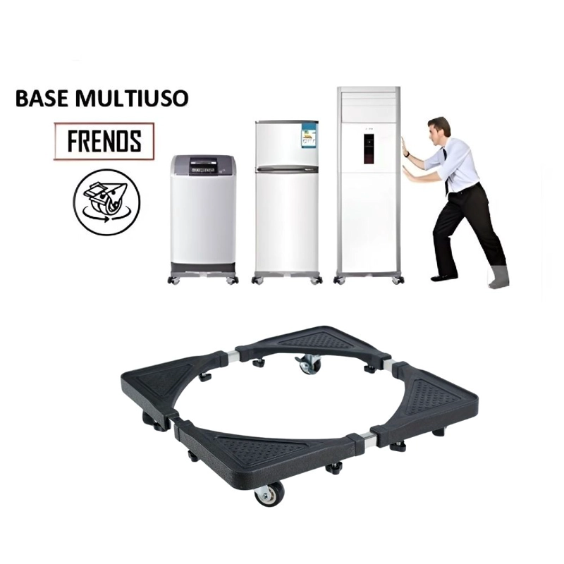 BASE AJUSTABLE MULTIFUNCIONAL ACERO CON RUEDAS ELECTRODOMÉSTICOS - 1
