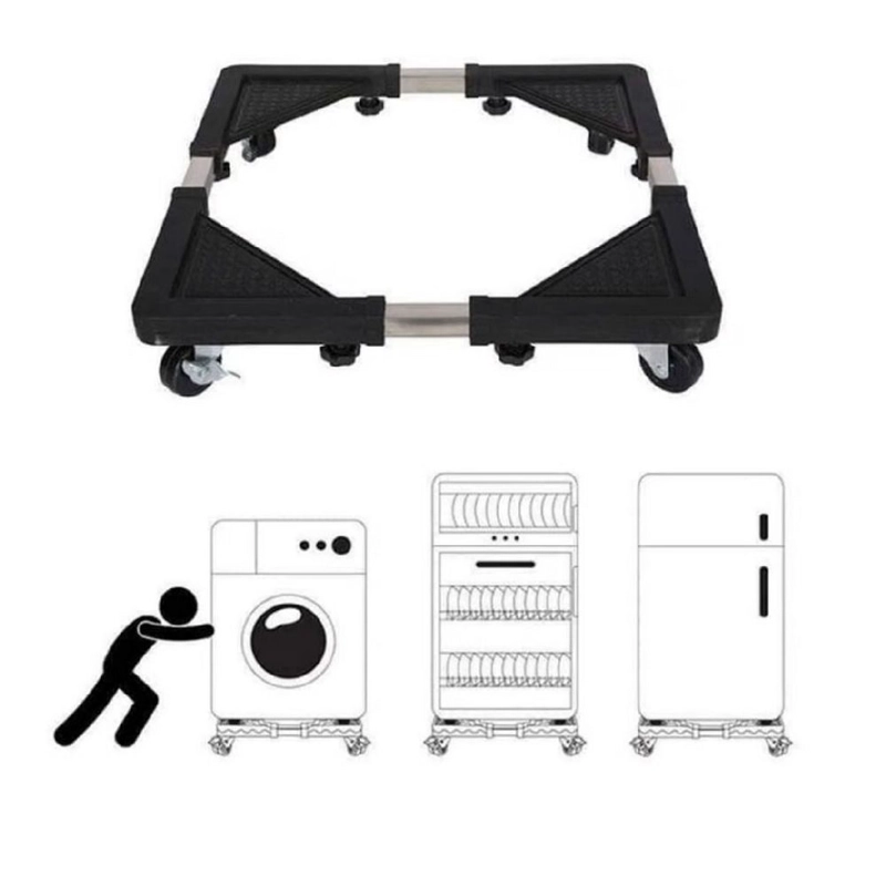 BASE AJUSTABLE MULTIFUNCIONAL ACERO CON RUEDAS ELECTRODOMÉSTICOS - 2