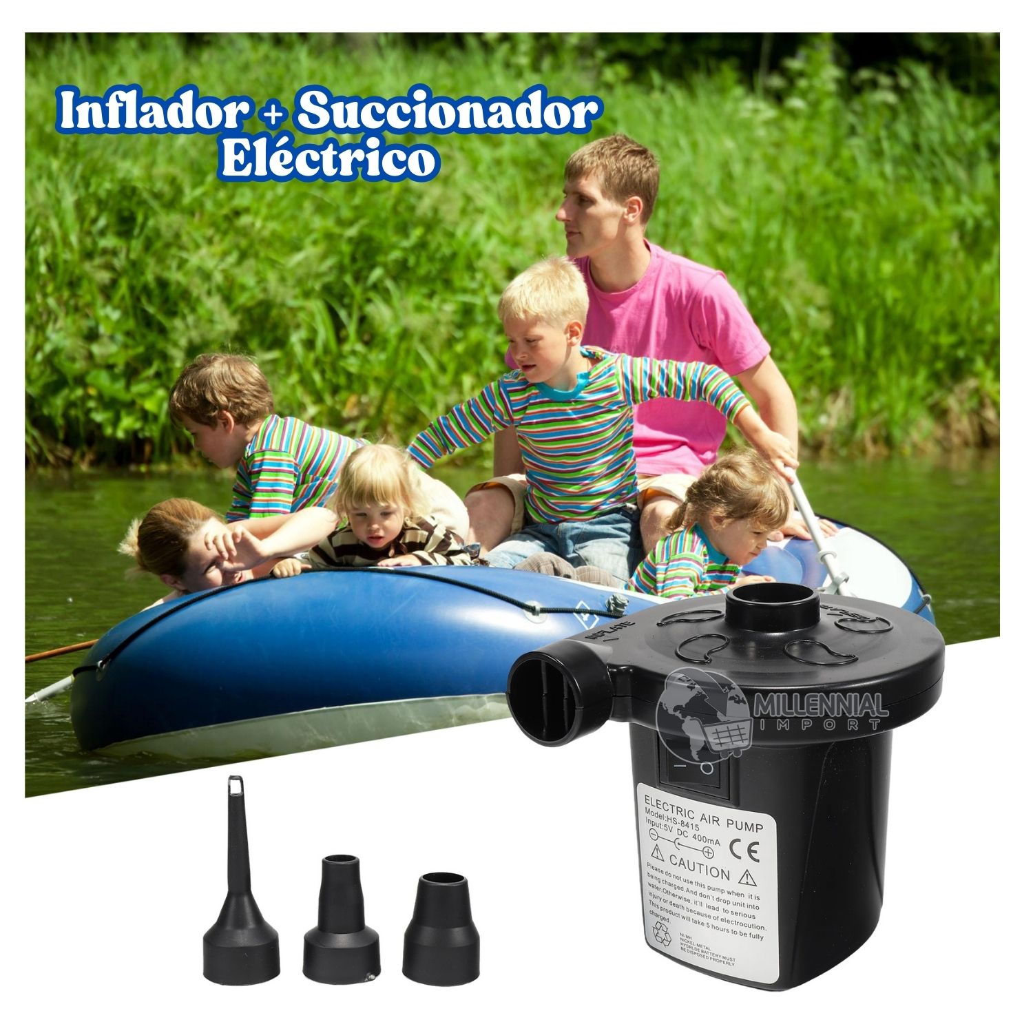 SUCCIONADOR ASPIRADOR DE AIRE ELÉCTRICO PORTATIL PARA BOLSAS AL VACÍO - 7