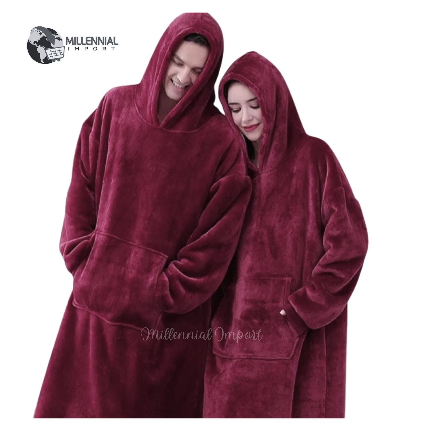 POLERONES OVERSIZE UNISEX TELA BONNY + CARNERO CON CAPUCHA - 2