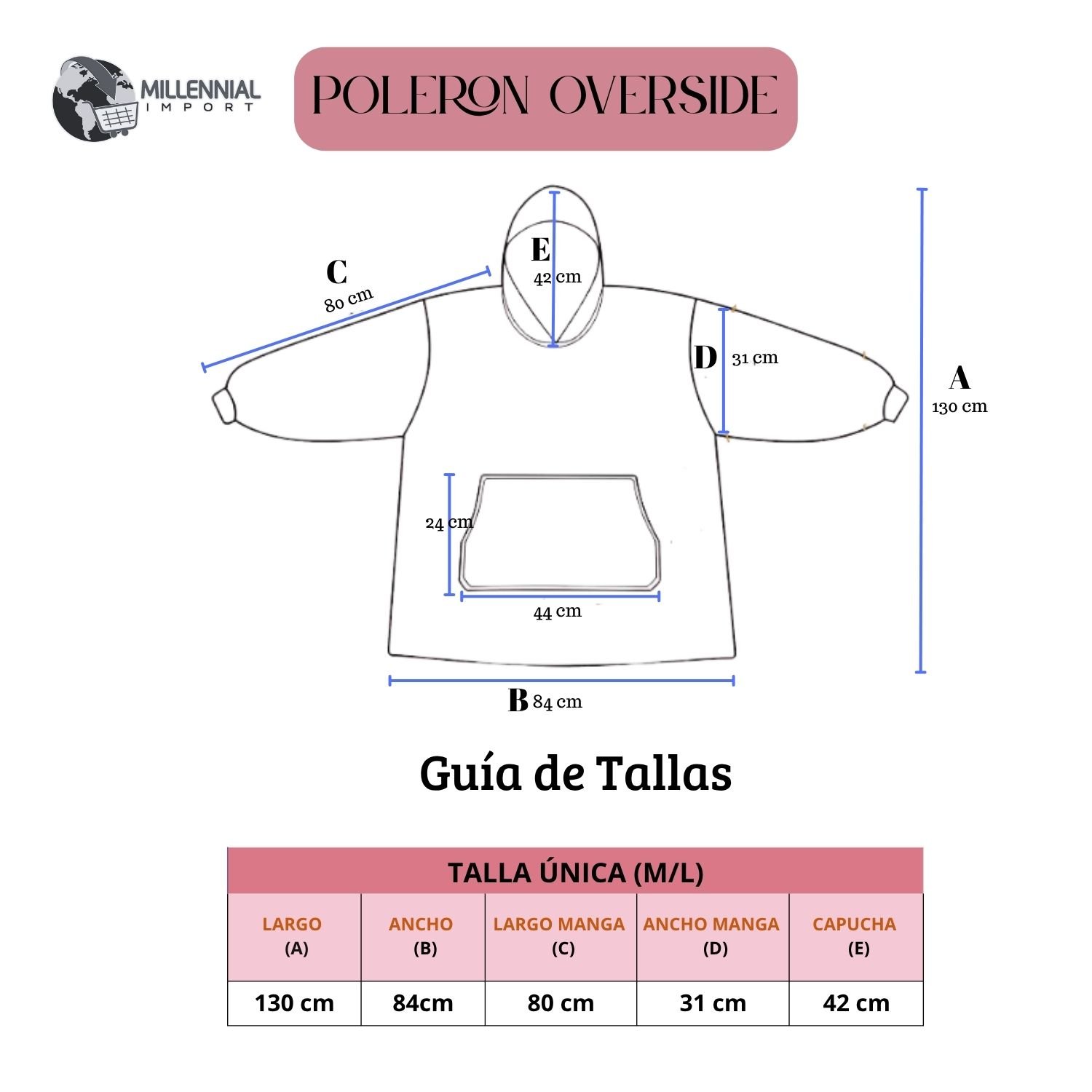 POLERONES OVERSIZE UNISEX TELA BONNY + CARNERO CON CAPUCHA - 6