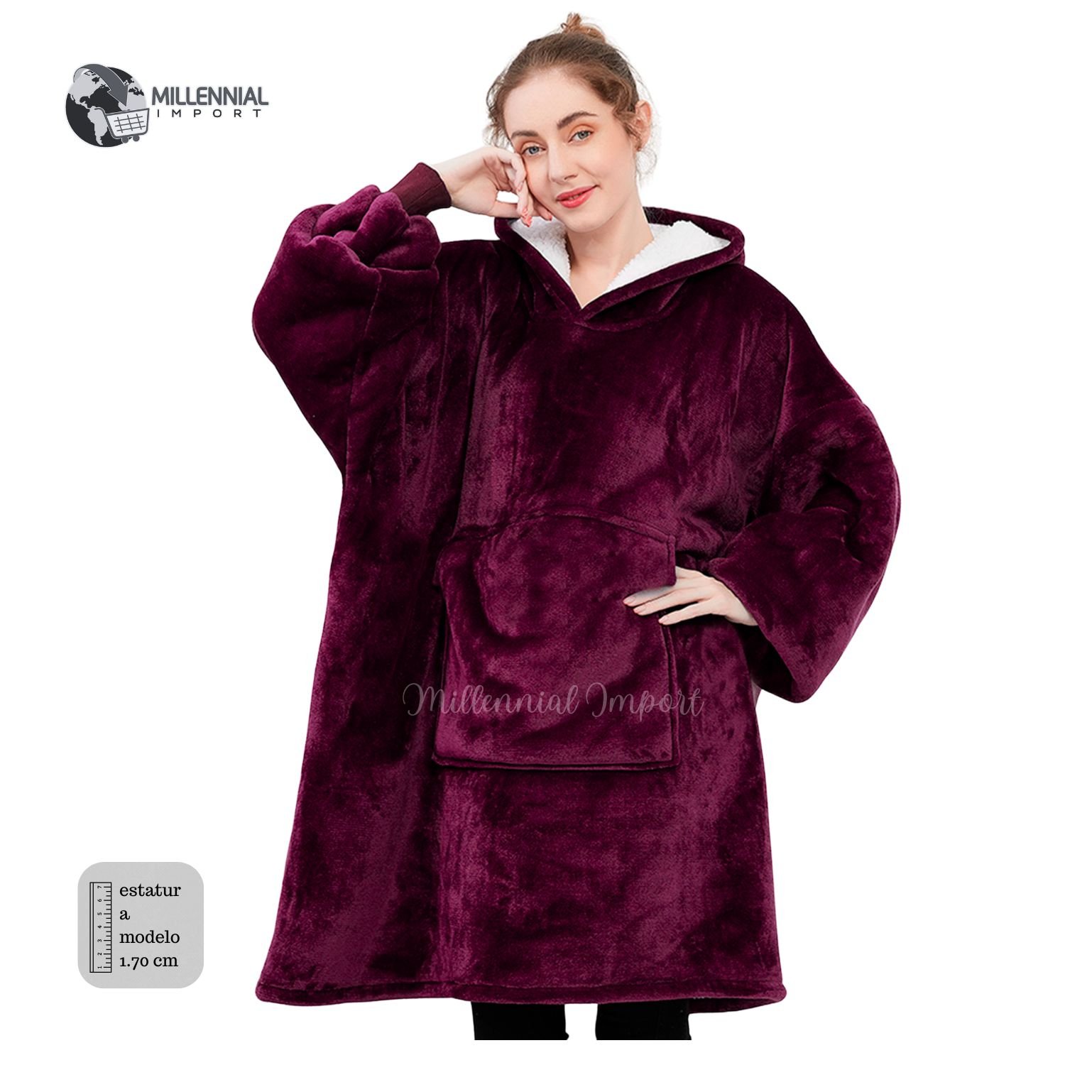 POLERÓN CALENTADOR ADULTO - HUGGLE HODDIE OVERSIZE - 1