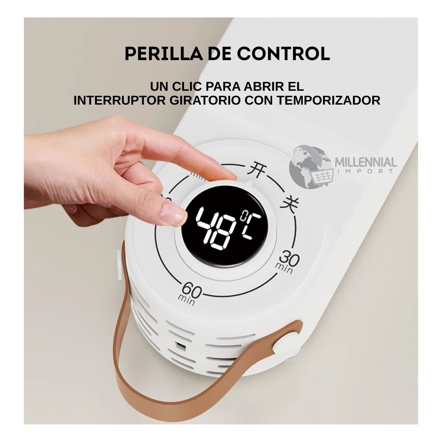 SECADOR DE ZAPATOS Y ZAPATILLAS ELÉCTRICO PORTÁTIL CON PERILLA - 4