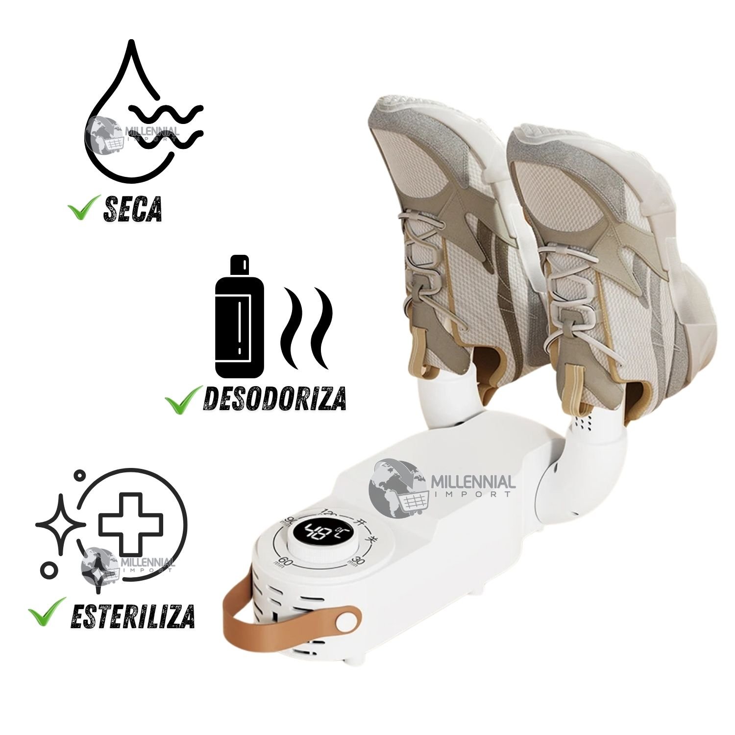 SECADOR DE CALZADOS MULTIUSOS ELÉCTRICO CON TEMPORIZADOR PORTÁTIL - 5