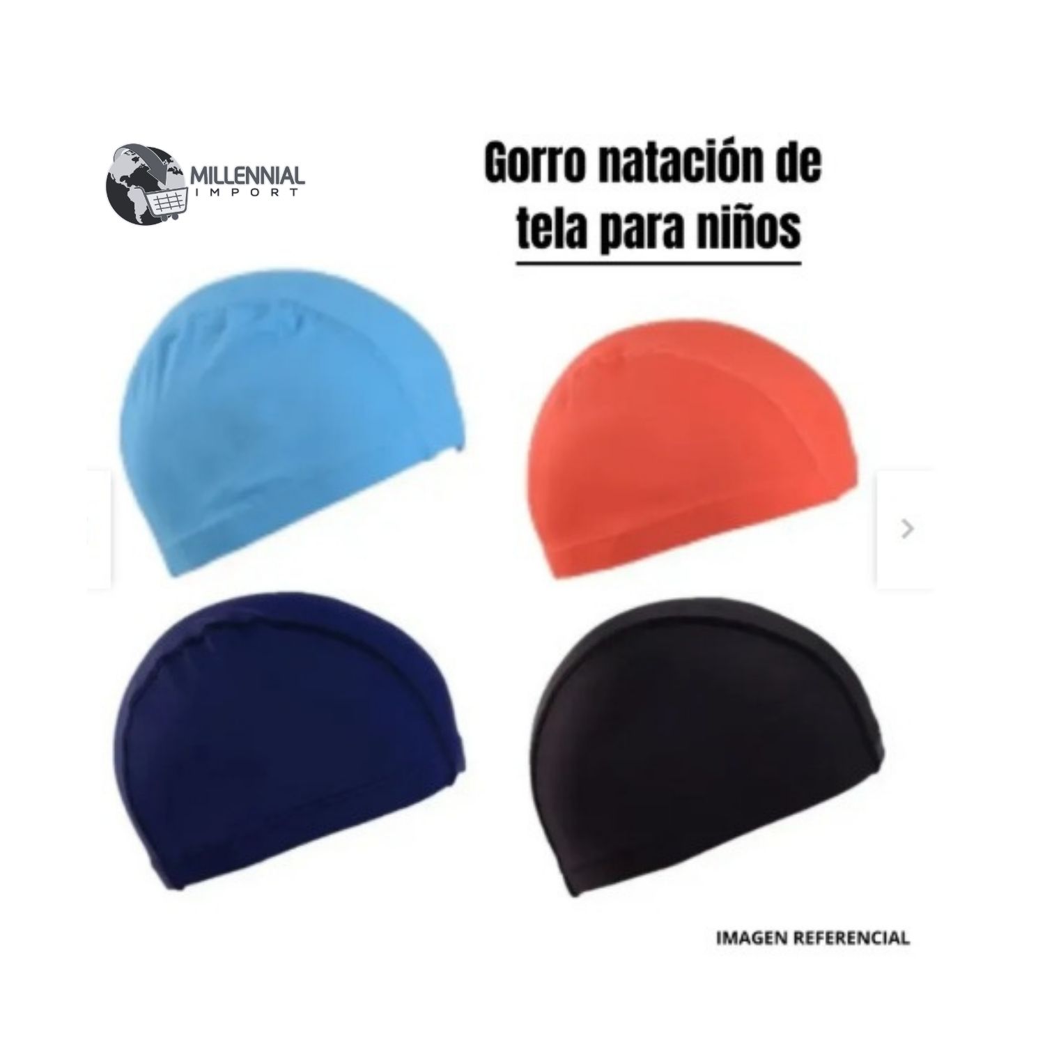 PACK DE LENTES NATACIÓN CON TAPON OÍDOS + GORRO LICRA NIÑOS - 6