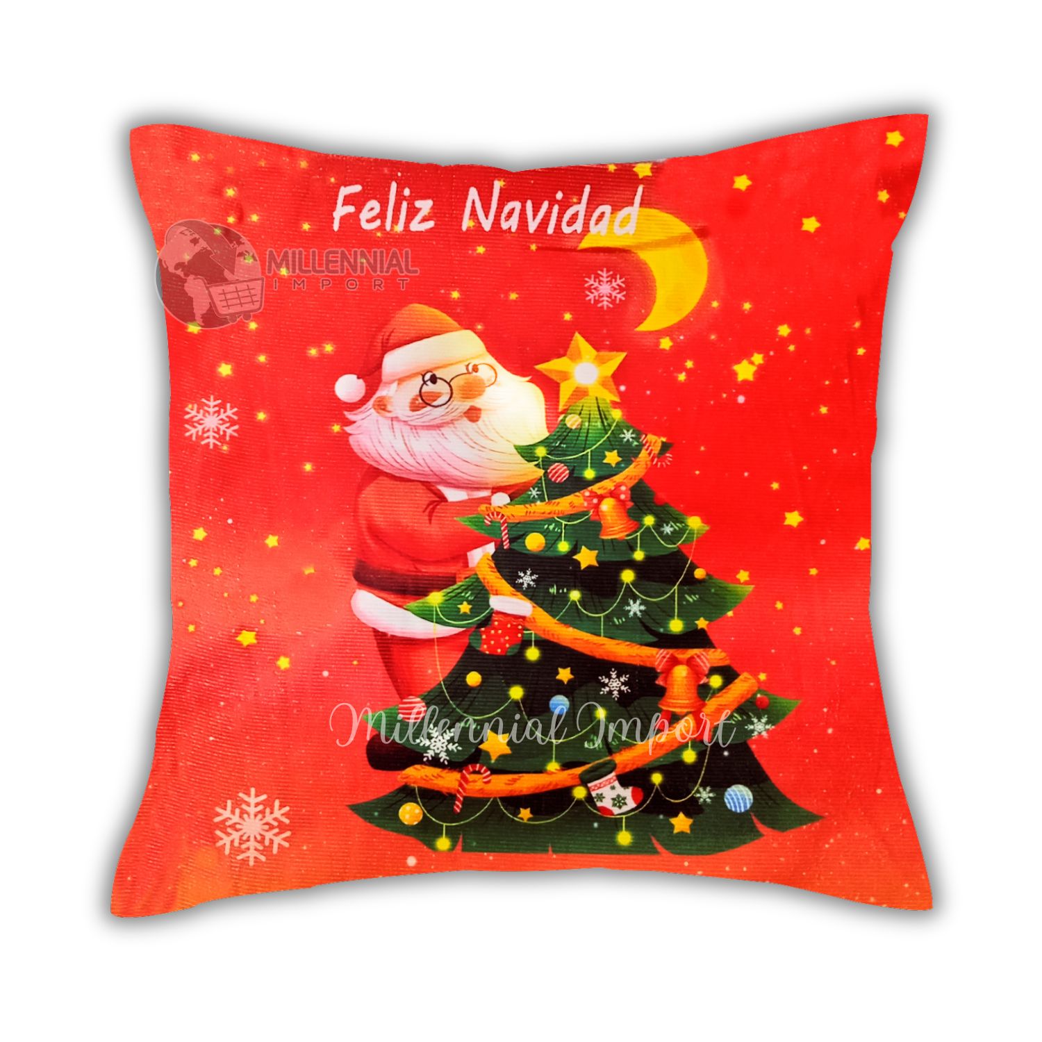 JUEGO NAVIDEÑO 3 FUNDAS PARA COJÍN 45X45 CM DISEÑO MODERNO - 4