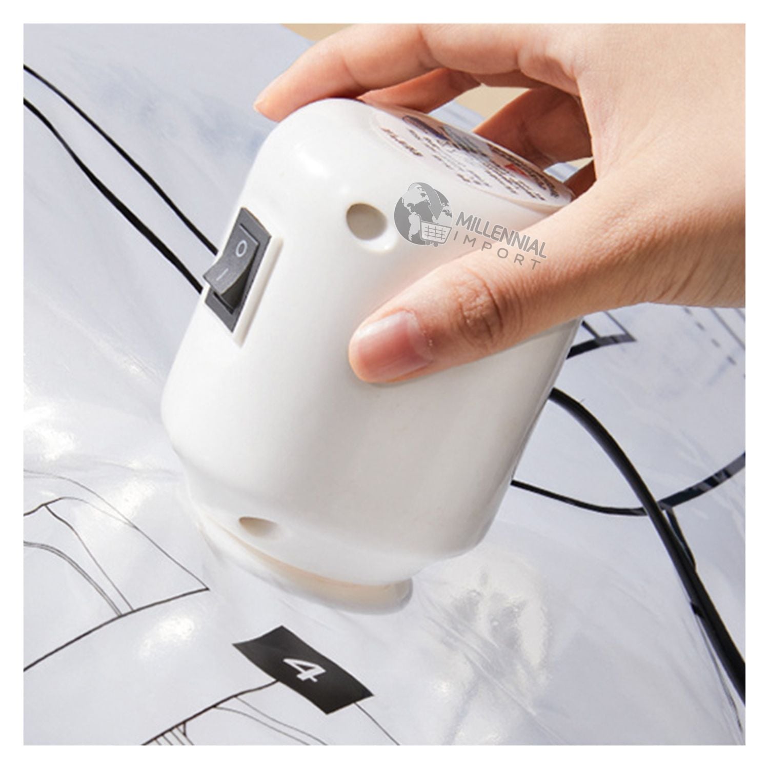 SUCCIONADOR ASPIRADOR DE AIRE ELÉCTRICO PORTATIL PARA BOLSAS AL VACÍO - 3