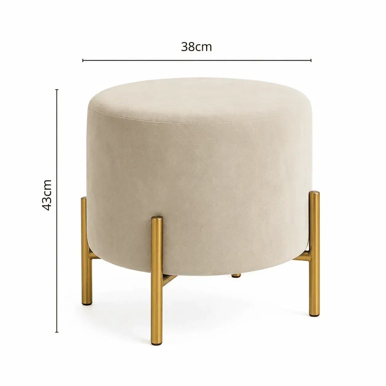 PUFF CANDY GOLD BEIGE CLARO REDONDO - 2
