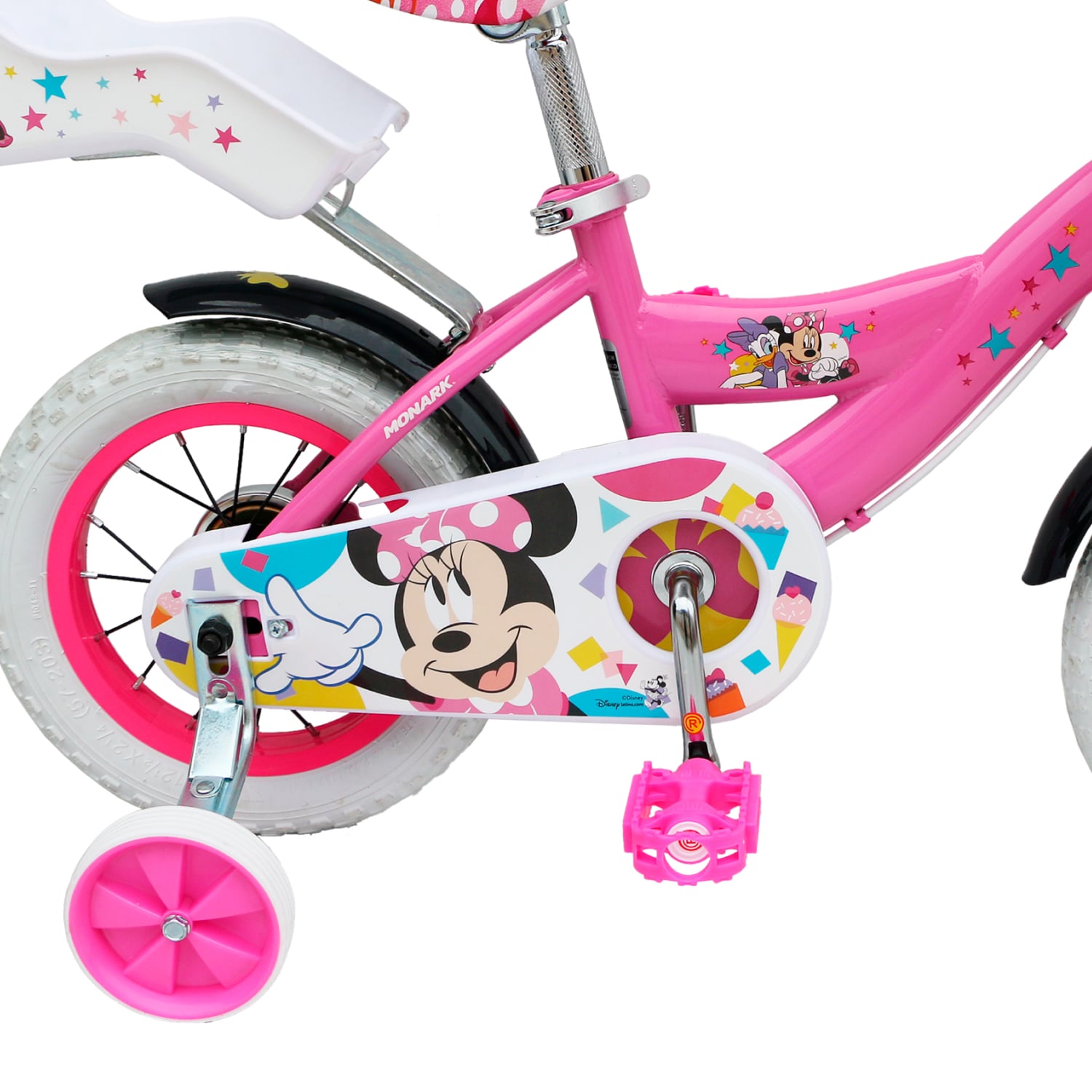 BICICLETA MONARK MINNIE PARTY ARO 12 ROSADO - 4