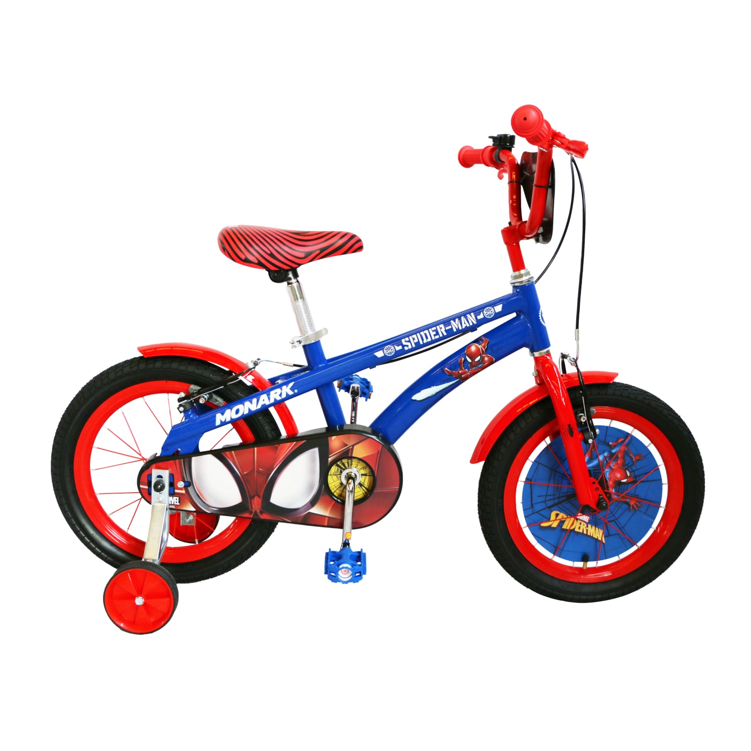 BICICLETA MONARK THE AMAZING SPIDER-MAN ARO 16 AZUL ROJO - 1